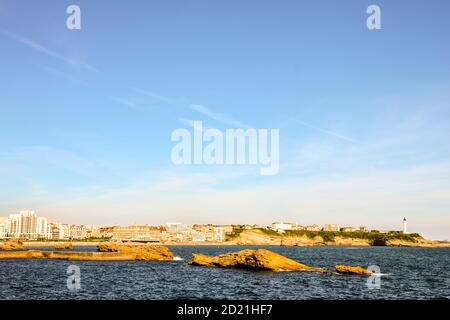 details and landscapes of Biarritz city in France Stock Photo