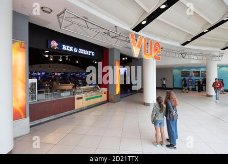 Interior of Vue cinemas Stock Photo
