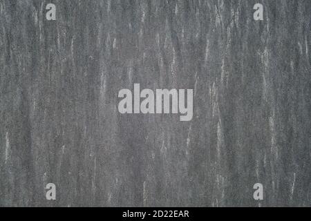 The texture of old dirty aluminum. Background of gray iron with a tough surface roughness and irregularities. The metal panel has aged from time to ti Stock Photo