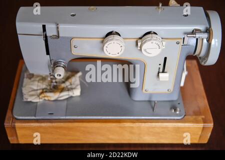 Soviet Union Machine Electric sewing machine produced in the Soviet Union (USSR), isolated ...