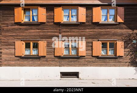 Oberstdorf, Ferienhaus, Holzhaus, alt, Bayern, Deutschland Stock Photo
