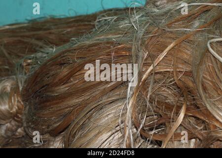 Jute natural background photo capture Stock Photo