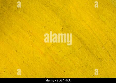Textured yellow acrylic background. Stock Photo