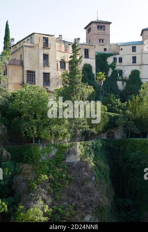 View of the House of the Moorish King (Casa del Rey Moro), Ronda, Andalusia, Spain. Stock Photo