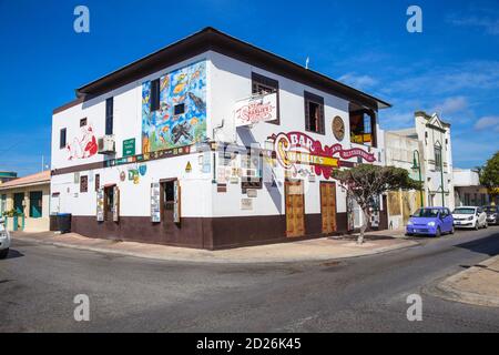 Caribbean, Netherland Antilles, Aruba, San Nicolas, Charlie's bar Stock Photo