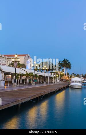 Caribbean, Netherland Antilles, Aruba, Oranjestad, Marina Stock Photo