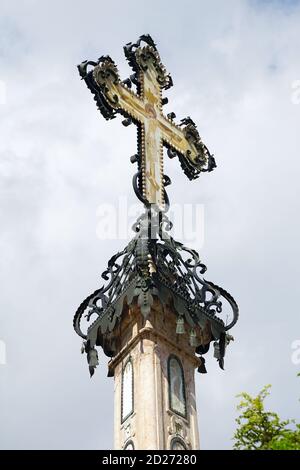 Cross of the Serbian Trading Company, Szentendre, Pest County, Hungary, Magyarprszág, Europe Stock Photo