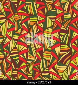 Color page ethnic fantasy ornament pattern Stock Vector