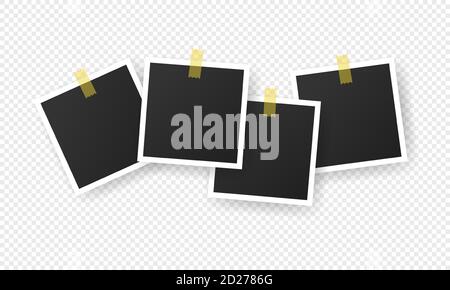 instant picture frame with adhesive tape, snapshot photo frame template,  vector illustration Stock Vector Image & Art - Alamy