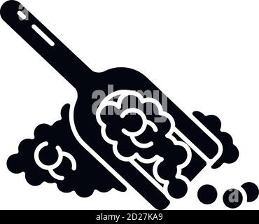 Quinoa black glyph icon Stock Vector