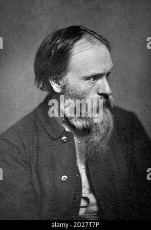 Edward Burne-Jones (1833-1898), portrait by Frederick H. Hollyer, c.1880-1890 Stock Photo