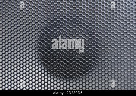 Audio speaker grill, metal texture Stock Photo