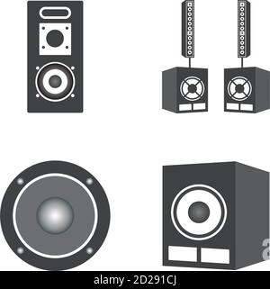 speaker sound professional icon vector template illustration design Stock Vector