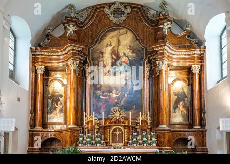 Altar der Kapuzinerkirche in Wien, Österreich, Europa  |  Capuchin Church altar, Vienna, Austria, Europe Stock Photo