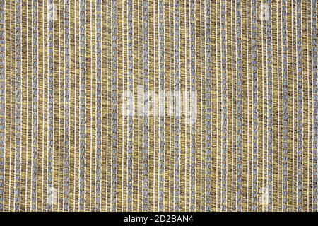 Background of lined brown coarse fabric, beige carpet texture with seam lines Stock Photo