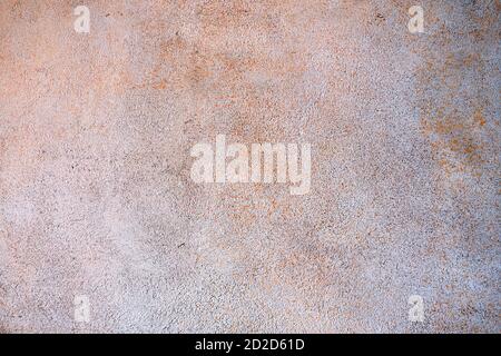 Concrete surface background with rust spots, close-up wall texture Stock Photo
