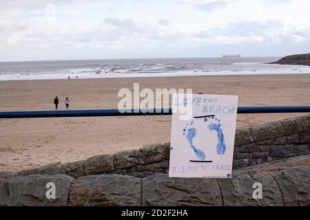 Barry, Wales, UK. 6th Oct 2020. General View of Barry Island. Credit: Lewis Mitchell Stock Photo