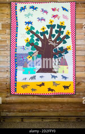 Quilts in Caohagan Island, Cebu Stock Photo