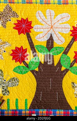 Quilts in Caohagan Island, Cebu Stock Photo