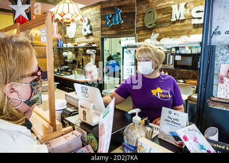 Brooksville Florida,Main Street Eatery,restaurant restaurants food dining eating out cafe cafes bistro,Covid-19 coronavirus pandemic illness infectiou Stock Photo