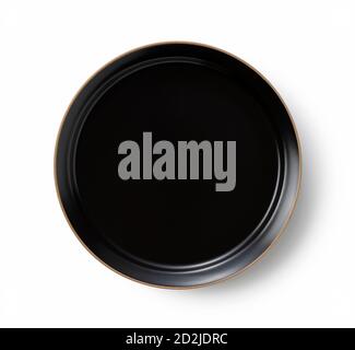 Japanese plate placed on a white background Stock Photo