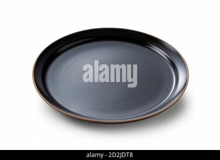 Japanese plate placed on a white background Stock Photo