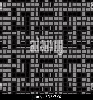 Seamless pattern with horizontal and vertical black segments Stock Vector