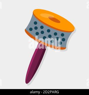 cabasa music instrument vector illustration Stock Vector