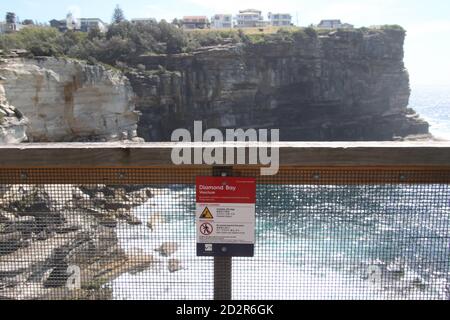 Diamond Bay Reserve, Vaucluse, Sydney. Stock Photo