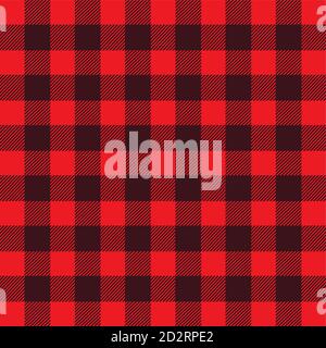 vector illustration of buffalo plaid patter. Fabric, plaid background. Stock Vector