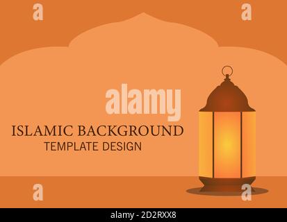 Illustration vector design of Islamic Background Stock Vector