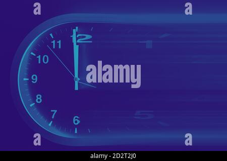 Fast speed times clock business working hours moving concept. High quality photo Stock Photo