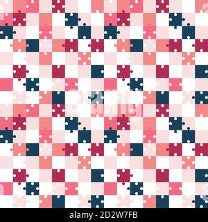 Pattern puzzles of different colors. Seamless pattern Stock Vector ...