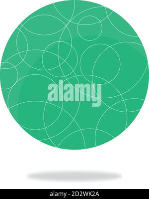 Green Round Abstract best for decorative and background Stock Vector