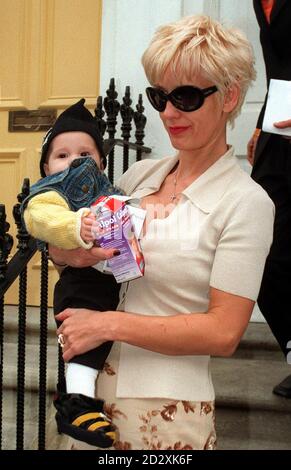 Paula Yates and ex-husband Bob Geldof with their three daughters Fifi