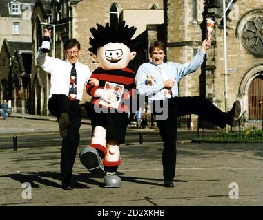 Euan Kerr, right, editor of The Beano, pictured at the Edinburgh ...