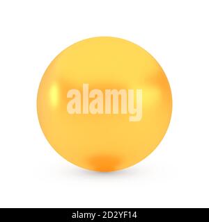 Golden sphere award concept, shiny realistic metallic ball Stock Vector