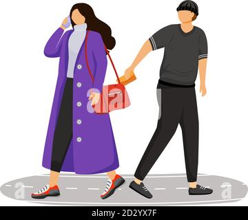 Pickpocketing Flat Color Vector Faceless Character Street Burglar Stealing Wallet Pickpocket