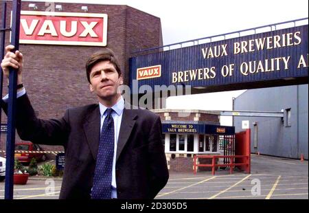 Vaux Breweries manageing Director Frank Nicholson, outside the company's Sunderland headquarters. Around 750 jobs and the future of the embattled Vaux brewery remained in doubt today after a buyout of the company by its managers collapsed. Stock Photo