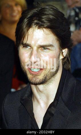 US actor Tom Cruise arrives for the premiere of his latest film 'Minority Report' at the Ziegfield theatre in New York City. * 26/06/02 Tom Cruise fans were hoping to catch a glimpse of the Hollywood star, at the UK premiere of his latest film Minority Report. Cruise is set to spark frenzied scenes outside the Odeon in London's Leicester Square after jetting into the capital to attend the event. The 39-year-old actor unveiled a new look at the film's US premiere a week ago when he turned up wearing braces on his teeth. Stock Photo