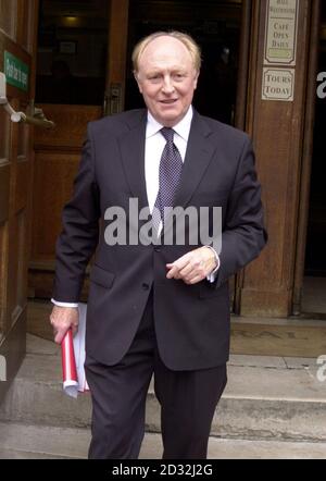 Former Labour Party leader Neil Kinnock leaves Methodist Central Hall in central London, after a memorial meeting for Baroness Barbara Castle of Blackburn. The former Labour Cabinet minister and legendary firebrand died in May at the age of 91.  Stock Photo