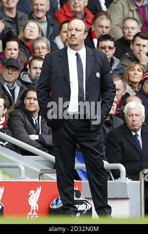 Chelsea interim manager Rafa Benitez prior to the Barclays Premier ...