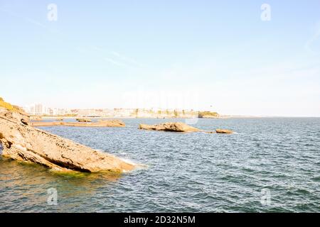 details and landscapes of Biarritz city in France Stock Photo