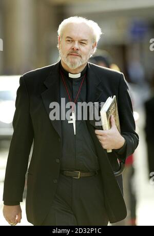 The Bishop of London Dr Richard Chartres arrives to give evidence in the trial of the former butler of Princess Diana, Paul Burrell, at the Old Bailey in central London, in which Burrell, 44, denies three charges of theft on or before June 30, 1998.  *   Police discovered more than 300 items belonging to the late princess and her family when they raided  Burrell's Cheshire home. The case continues. Stock Photo