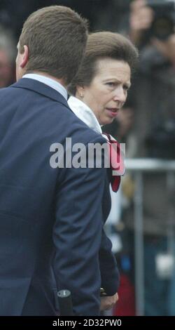 The Princess Royal arrives with her son, Peter, at East Berkshire Magistrates Court in Slough where she admitted a charge under the Dangerous Dogs Act after one of her pets bit two children in Windsor Great Park. * She and her husband had been summonsed under Section 3 (1) of the Dangerous Dogs Act 1991 and are alleged to have been in charge of a dog that was dangerously out of control in a public place and injured the children. The Princess became the first member of the royal family to be convicted of a criminal offence. The case against Commodore Laurence was dropped today when the Stock Photo