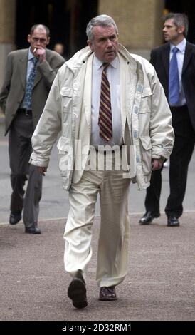 Former BBC war correspondent Martin Bell arrives at Southwark Crown Court, where he was appearing as a character witness for freelance cameraman Nigel Bateson - who is accused of a road rage attack on a pedestrian. *  Bell, who reported from the front line of war zones around the world and later became an independent MP, told the jury how he had worked with Bateson in a number of high pressure situations. Kate Adie, another leading BBC conflict reporter, was also giving evidence. Stock Photo