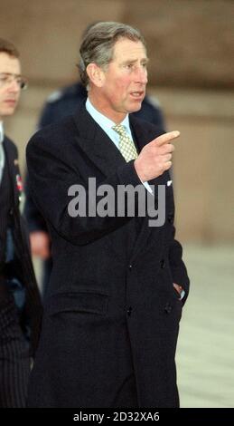 The Prince of Wales walks from the President's Palace to the Council of Ministers building in the Bulgarian capital of Sofia for a two day visit. Following a private meeting with the President,   * ... the Prince was due to meet the former King Simeon II who spent more than 50 years in exile before returning to become the country's Prime Minister. Stock Photo