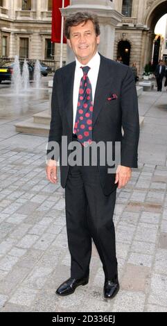 Lord Melvyn Bragg arrive at the opening reception for Pre-Raphaelites and Other Masters: The Andrew Lloyd Webber Collection at The Royal Academy in London's Piccadilly. The exhibition reveals for the first time the depth and richness of Lloyd Webber's collection of predominantly British 19th-century paintings and decorative arts. Stock Photo