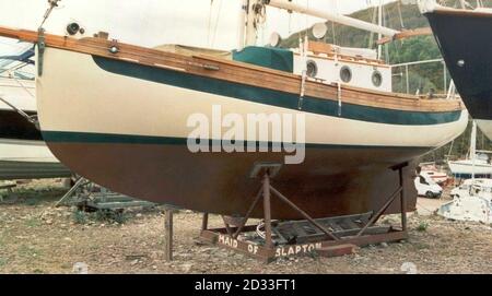 The yacht Maid of Slapton, owned by Keith Smith, from Slapton, Devon, who was reported missing by his wife  after he failed to return from an overnight sailing trip.  A police spokesman said that Mr Smith's yacht was found moored on the River Tamar, just north of Cargreen, with his belongings on board.  Stock Photo