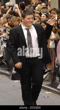 Jamie Waylett (who plays Vincent Crabbe) arrives for the World Premiere of Harry Potter and the Prisoner of Azkaban at Radio City Music Hall in New York Stock Photo
